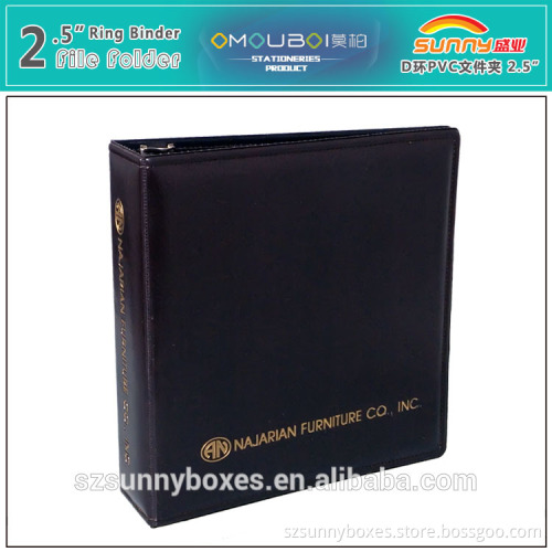 Metal 3-Ring Binder Mechanism A4 Loose Leaf Presentation Folder
